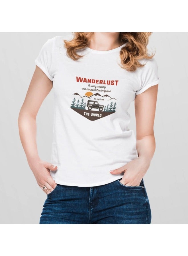 Primina Women's printed T-Shirt -Explore, round neck, 100% cotton, regular fit - Image 2