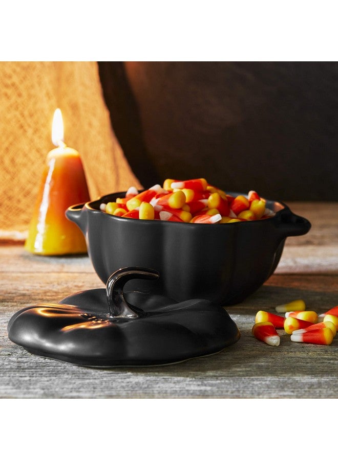 STAUB 0.5-qt Petite Ceramic Pumpkin, Oven & Stove Safe up to 572°F, Baking Dish, Candy Dish, Matte Black - Image 4