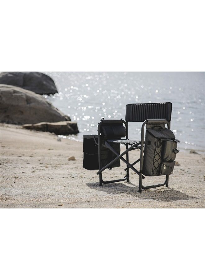 PICNIC TIME ONIVA - a Picnic Time Brand Fusion Original Design Outdoor Folding Chair, Gray with Black Frame , 33 x 7 x 21  - Image 2
