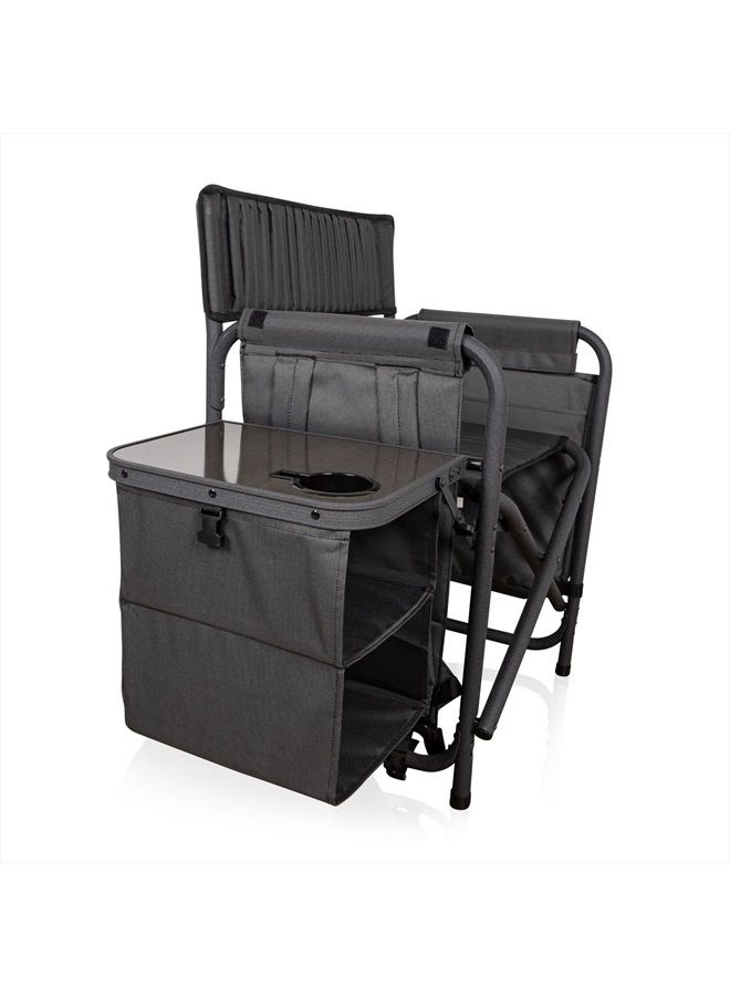 PICNIC TIME ONIVA - a Picnic Time Brand Fusion Original Design Outdoor Folding Chair, Gray with Black Frame , 33 x 7 x 21  - Image 5