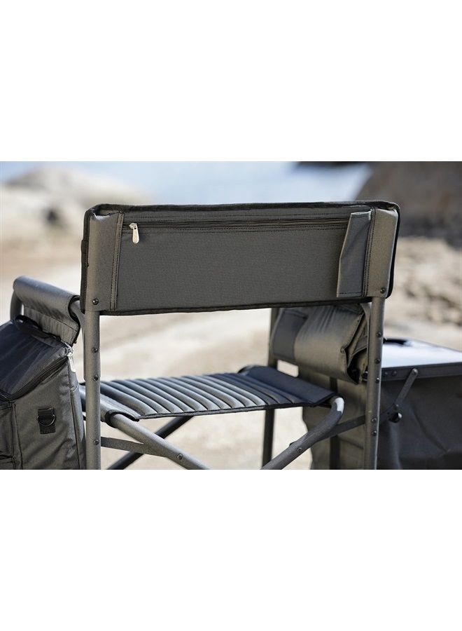 PICNIC TIME ONIVA - a Picnic Time Brand Fusion Original Design Outdoor Folding Chair, Gray with Black Frame , 33 x 7 x 21  - Image 3
