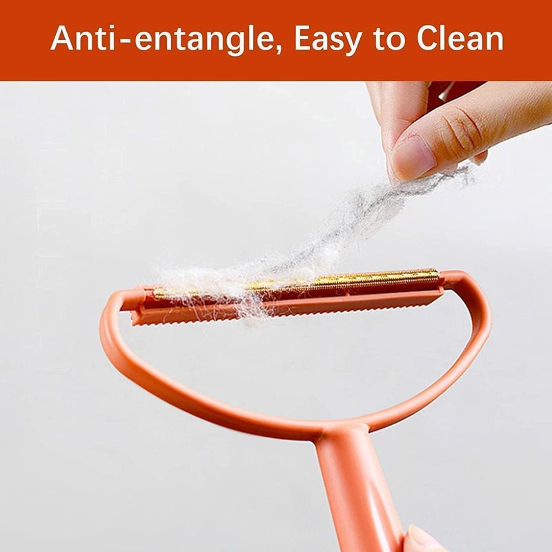 Wishbone Portable Lint Remover Pet Fur Remover Clothes Fuzz Remover Pet Hairball Quick Epilator Shaver for Removing Dust Perfect for Clothing Furniture CouchCarpet Lint Brush - Image 4