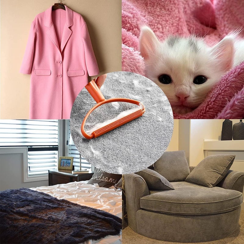 Wishbone Portable Lint Remover Pet Fur Remover Clothes Fuzz Remover Pet Hairball Quick Epilator Shaver for Removing Dust Perfect for Clothing Furniture CouchCarpet Lint Brush - Image 5