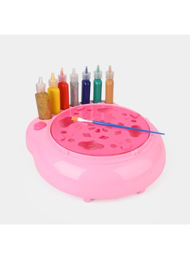 YETI Paint Spin Art Machine Kit For Kids Creative Spinner Toy Set with Paints, Artboards & Brushes - Image 3