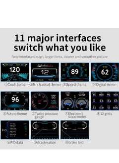 GULFLINK GULFLINK Head Up Display OBD LCD Vehicle Speed Meter  - Image 3