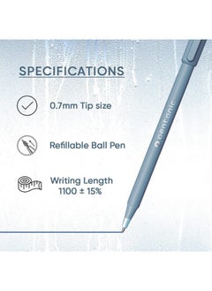 Frost 0.7 Mm Ball Point Pen | Pastel Blue Body | Blue Ink | Set Of 10 X 3 Pack - pzsku/ZD399842E06A0AD8E26C2Z/45/_/1735817620/986d79ba-09c5-4ad4-a645-bb657ed025bd