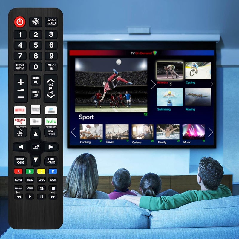 SIUMAL جهاز تحكم عن بعد عالمي لتلفزيون سامسونج الذكي LED QLED UHD HDTV - لا حاجة للإعداد - Image 4