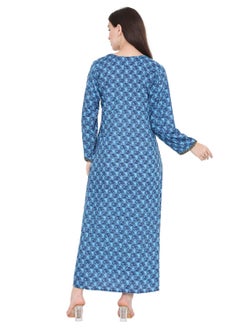HANA & SARA UNIQUE FLOWER PRINT WITH THREAD EMBROIDERY ARABIC KAFTAN JALABIYA DRESSES  - Image 2