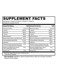 Condemned Laboratoriez Condemned Convict High Stim Pre-Workout 285g Blueberry Lemonade Flavor  - Image 2