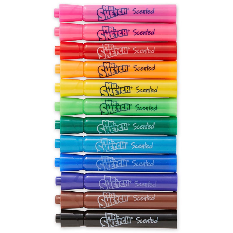 Mr. Sketch Mr. Sketch Scented Markers, Chisel Tip Marker, Assorted Colors, 12 Count - Image 4