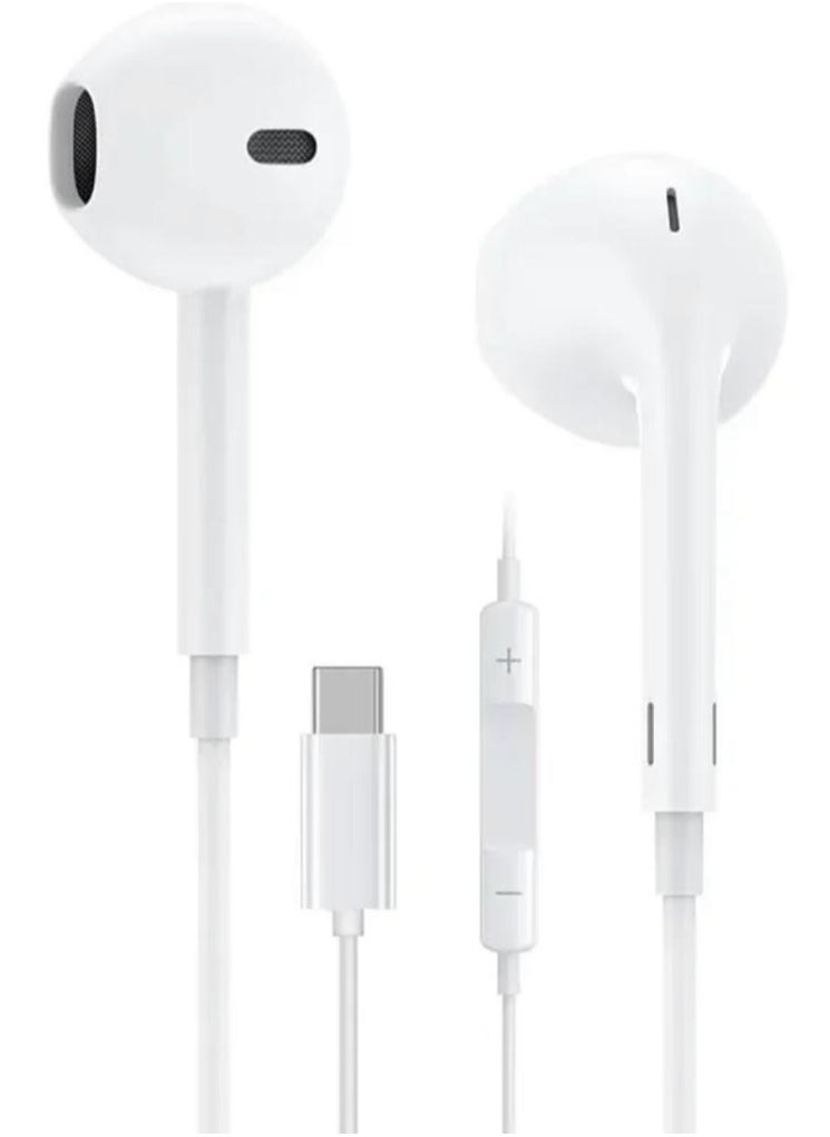 Generic - Type C wire headset is compatible with iPad and iPhone 15 - Image 1