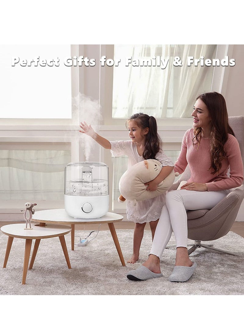 Arabest - Humidifier for Large Room, 3L Air Humidifier for Bedroom, Aroma Diffuser, Essential Oil Function, Ultrasonic Cool Mist, Lower Noise, Adjustable 360° Knob, Auto Shut-Off, Humidifiers for Any Rooms - Image 1