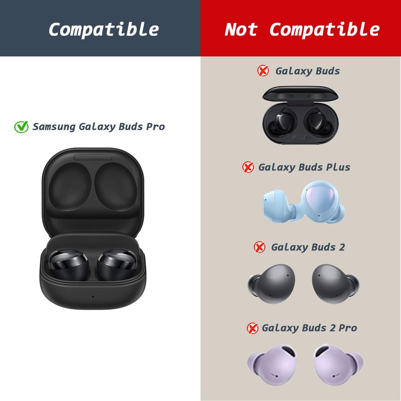 Niukeke 6 Pairs Replacement Eartips for Samsung Galaxy Buds Pro Headphones, Silicone Tips Earbuds Eartips Set, L/M/S Earplug Replacement Accessories (Black, Without Pen) - Image 2