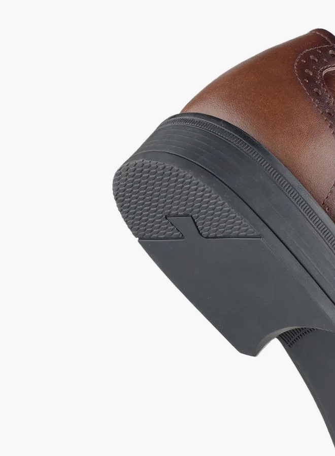 LBL By Shoexpress BROWN Men Slip-On Leather Loafers for Men | Best Price UAE