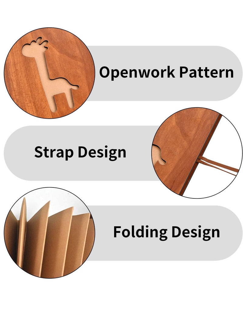 Kraft Photo Album - 17x11cm Scrapbook with 22 Pages, Wooden Animal Print Cover, Perfect for Family Memories, Graduation Records, Growing Up Stories, and Love Keepsakes. - Image 5