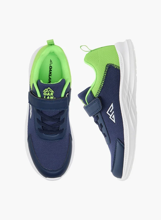 شو اكسبرس Panelled Sports Shoes with Hook and Loop Closure