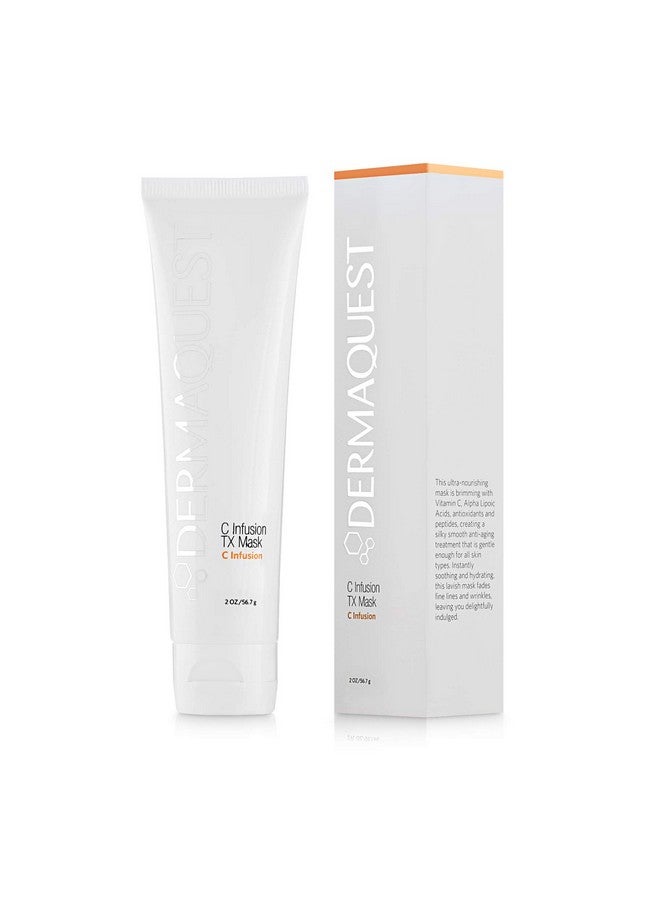 ديرما كويست قناع الوجه سي إنفيوجن تي إكس المضاد للشيخوخة بفيتامين سي لتفتيح وتنشيط المسام وتقليل حجم الوجه للنساء والرجال (2 أونصة) - Image 1