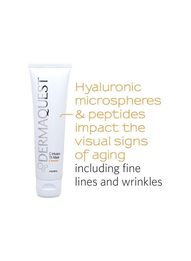 ديرما كويست قناع الوجه سي إنفيوجن تي إكس المضاد للشيخوخة بفيتامين سي لتفتيح وتنشيط المسام وتقليل حجم الوجه للنساء والرجال (2 أونصة) - Image 3