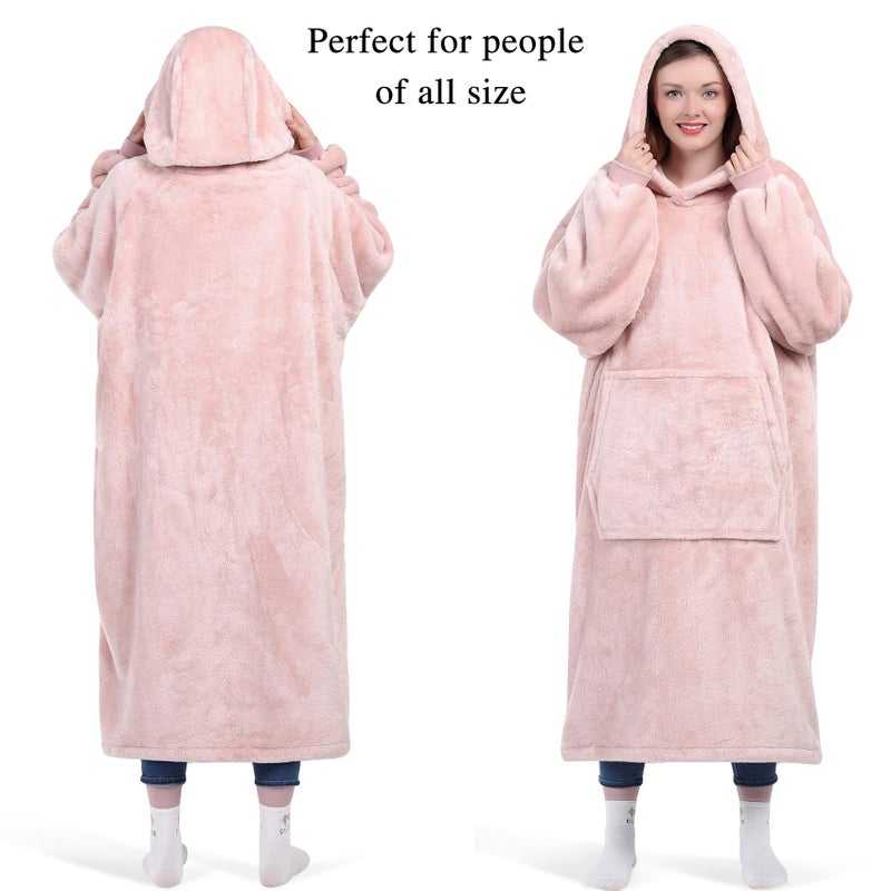 كيه بي بليس KPBLIS قابلة للارتداء ثن من النوع الثني قميص العملاقة للنساء والرجال هدايا عيد الأم بارد للزوجة بطانية مريحة مع الأكمام والجيب الأمامي الكبير للبالغين المراهقين - Image 2