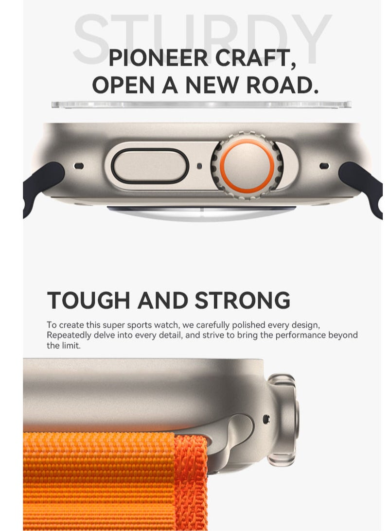 AROAQ HW68 Ultra Smartwatch 200 mAh Long Battery Wireless Charging NFC Function Large Display Waterproof Bluetooth Full Touchscreen Smart Watch - Image 4