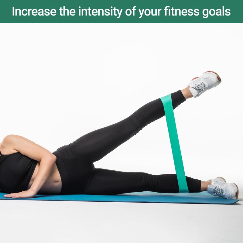 Resistance Bands Set for Men and Women Pack of 5 Different Levels Elastic Band for Home Gym Long Exercise Workout Great Fitness Equipment for Training Yoga Free Carrying Bag - Image 3