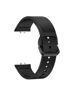 Generic Classic Silicone band Samsung Galaxy fit 3，Replacement Band Strap Wristband Sport Band for Women Men (Black)  - Image 2