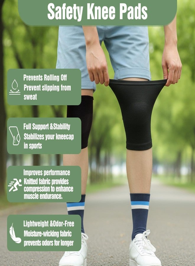 MBAIYO Kids Knee Brace Sleeve, 1 Pair Youth Knee Compression Sleeve Breathable Children Knees Support Pad Elastic Soft Knees Protectors for Boys Girls Basketball Volleyball Football Running(Medium) - Image 3