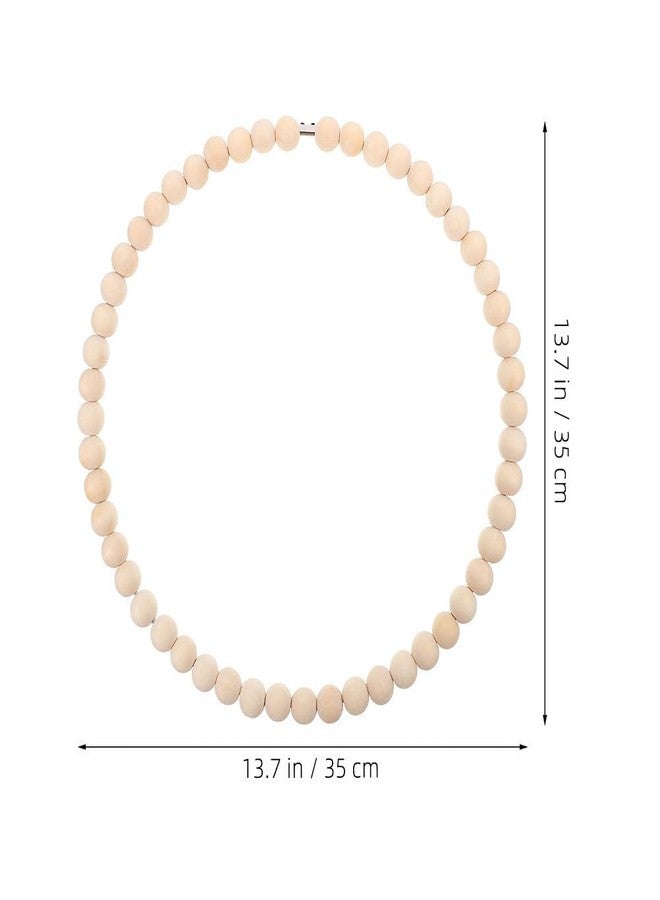 FUNOMOCYA قواعد إكليل الخرز الخشبية من FUNOMOCYA، قطعتان، للأعمال اليدوية وديكور المنزل. زينة معلقة متعددة الاستخدامات للجدران والأبواب وحفلات الأعياد. حلقات حرفية متينة. - Image 4