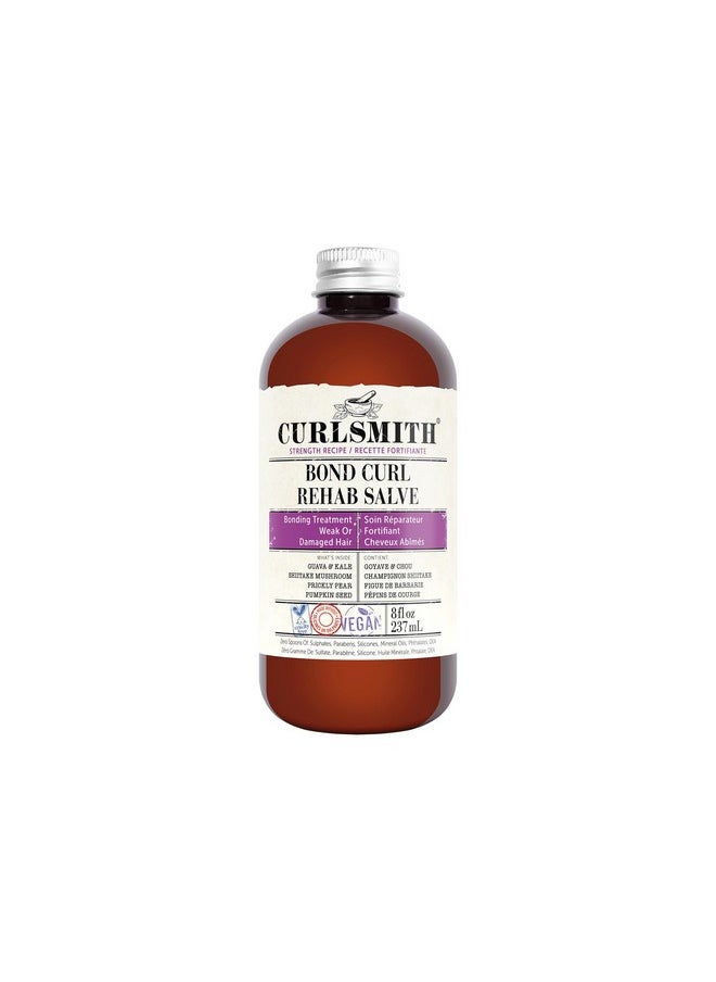 CURLSMITH - Bond Curl Rehab Salve, Bond Building Strength Treatment For Weak, Damaged Hair (8 Fl Oz)  - Image 1