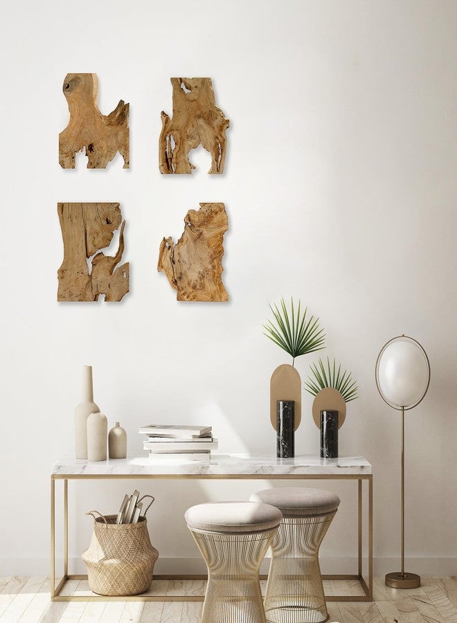 NAHARO Natural Wood Wall Art - Handcrafted Rustic Decor, Frameless Design for Living Room, Bedroom, Kitchen, or Office - Unique Organic Charm for Your Home - Image 3