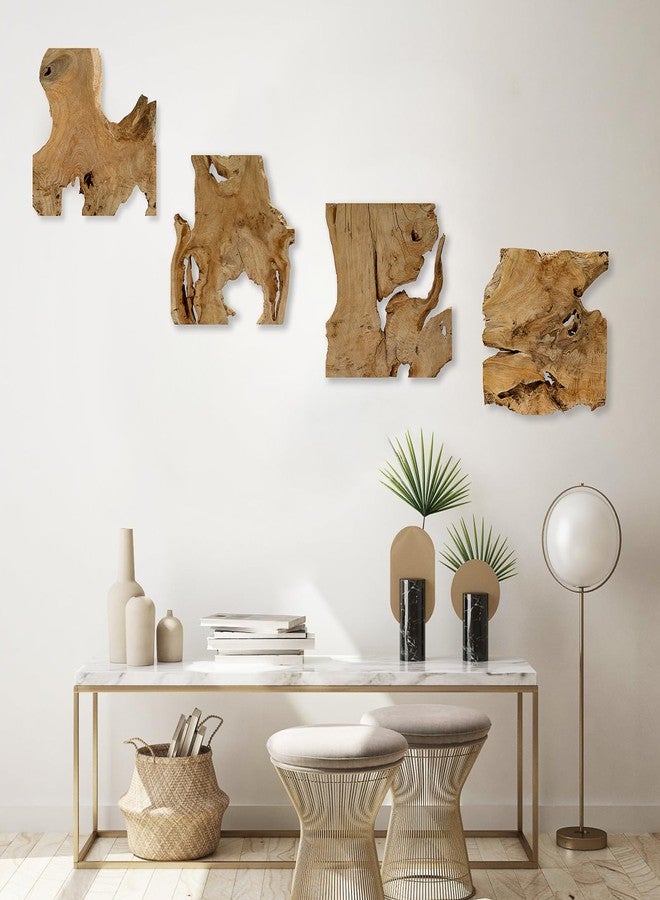 NAHARO Natural Wood Wall Art - Handcrafted Rustic Decor, Frameless Design for Living Room, Bedroom, Kitchen, or Office - Unique Organic Charm for Your Home - Image 5