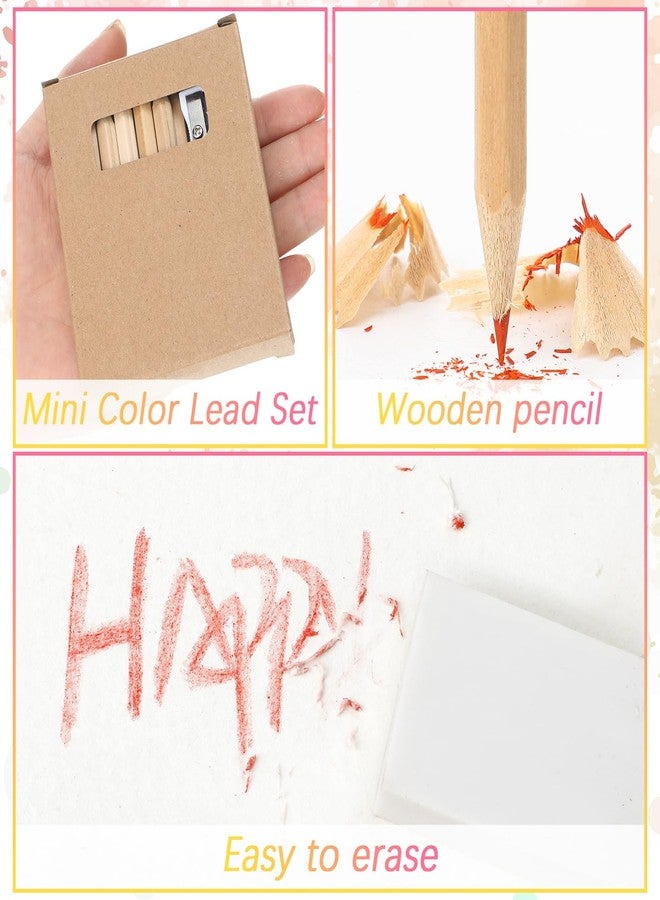 Sinload 24 Set Mini Colored Pencil Bulk for Kid 3.5in Colored Pencils for Coloring Drawing Bulk for Student Teacher 12 Color with Sharpener Eraser School Classroom Party Favors Gifts - Image 3