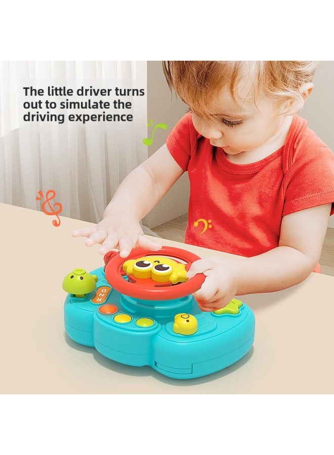 ألعاب أطفال عبر الحدود تعليمية تعليمية مبكرة محاكاة عجلة القيادة الكرتونية مساعد الطيار يقود لعبة أطفال مونتيسوري للأطفال - اللون: لوحة مشغولة للتعليم المبكر 【صندوق ملون صيني】 - Image 3