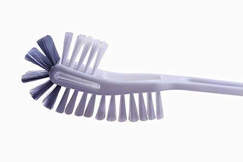 SILVY Double Side Normal Bristles Toilet Brush Plastic Toilet Brush Multicolor Set of 2 - Image 4