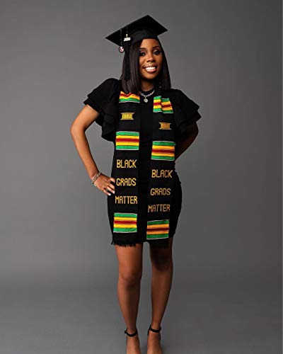 ADVANSYNC Black Grads Matter Kente Stole (BGM No Year) - Image 4
