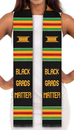 ADVANSYNC Black Grads Matter Kente Stole (BGM No Year) - Image 3