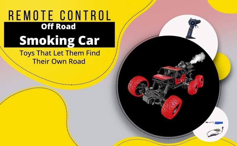 Sunzita® Remote Control Monster Truck for Boys 6+ Years I Smock Monster Truck with Rechargeable Battery,Big Size 6 Wheel Rock car I Multicolour I Pack of 1 - Image 2
