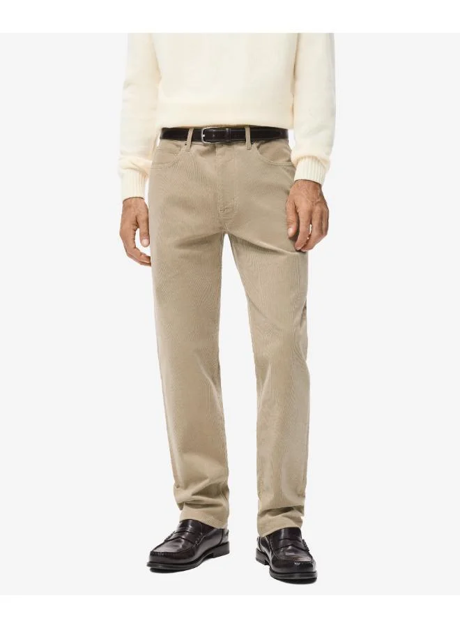 Corduroy regular-fit trousers