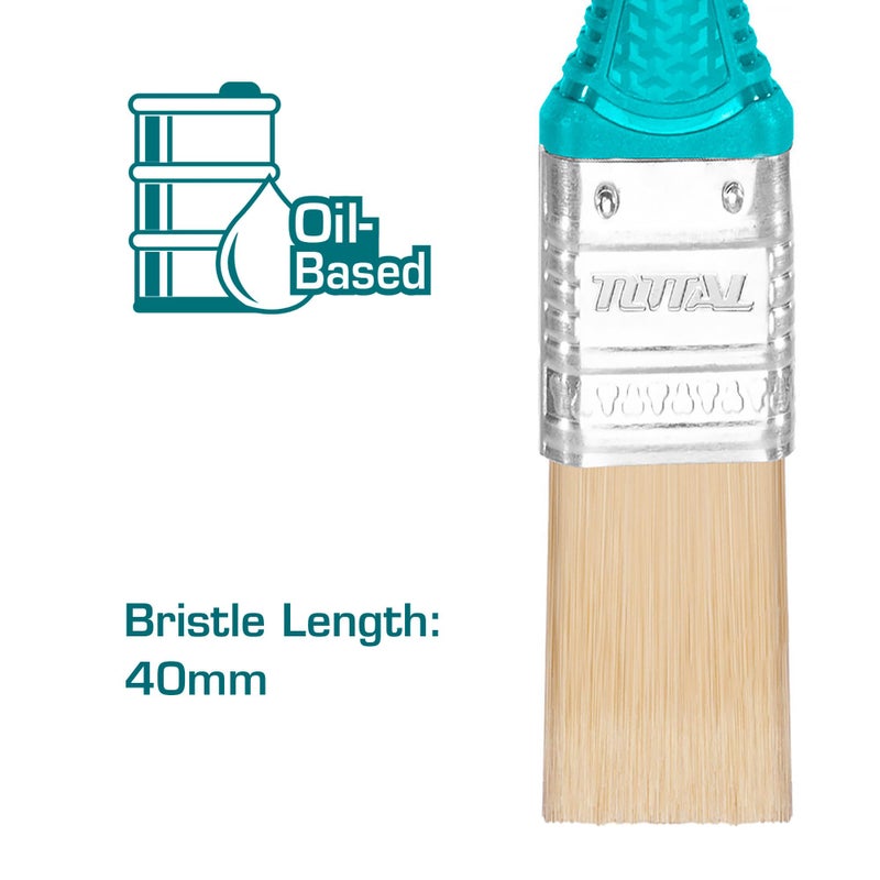 TOTAL Rubber Hand Paint Brush 1 Inch Model: TOTAL THT845016, 2725611044745 - Image 2