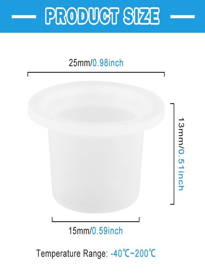 HONUTIGE 50Pcs Silicone Faucet Sealing Gasket, Triangle Valve Cover, Clear, 50 Count - Image 2