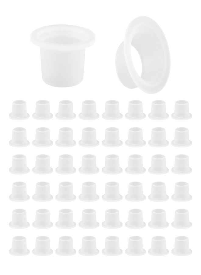 HONUTIGE 50Pcs Silicone Faucet Sealing Gasket, Triangle Valve Cover, Clear, 50 Count - Image 1