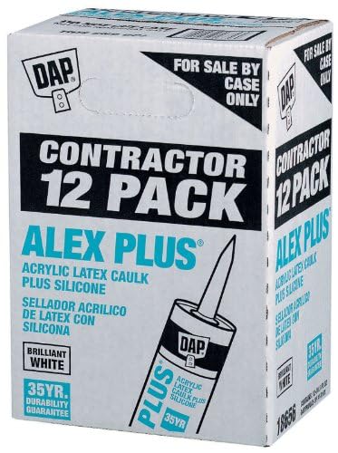 Dap 18101 ALEX PLUS Acrylic Latex Caulk Plus Silicone - White 10.1-oz Cartridge (18152) - Image 3