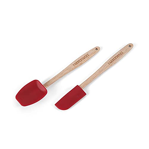 Farberware Strawberry Pro Mini Silicone Spatulas, Set of 2, Heat-Resistant Kitchen Tools - Image 2