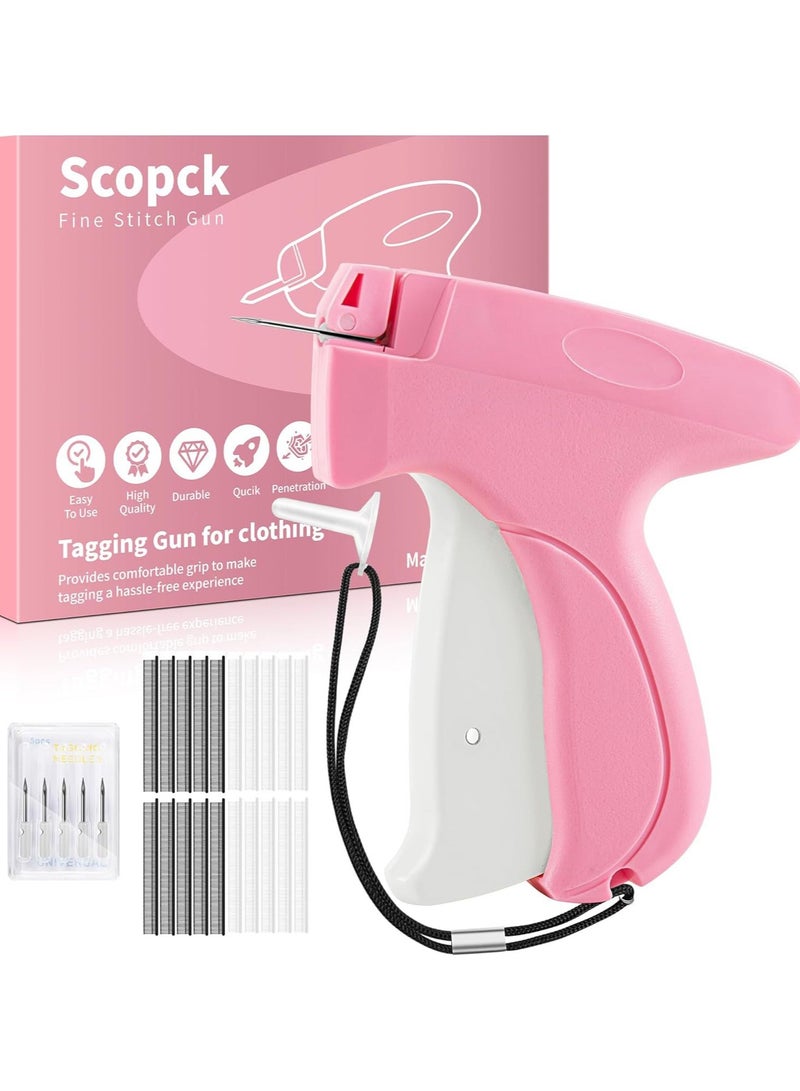 Fine Stitch Gun Stitchy Quick Garment Fastener, Micro Marking Gun for Garments with 5 Fine Needles and 1000 Fasteners, Mini Quick Adhesive Sewing Gun Hemming Tool - Image 1
