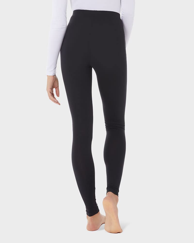 32 Degrees Women's 2 Pack Performance Ultra Light Thermal Baselayer Legging Pant, Black/Black, Medium - Image 5