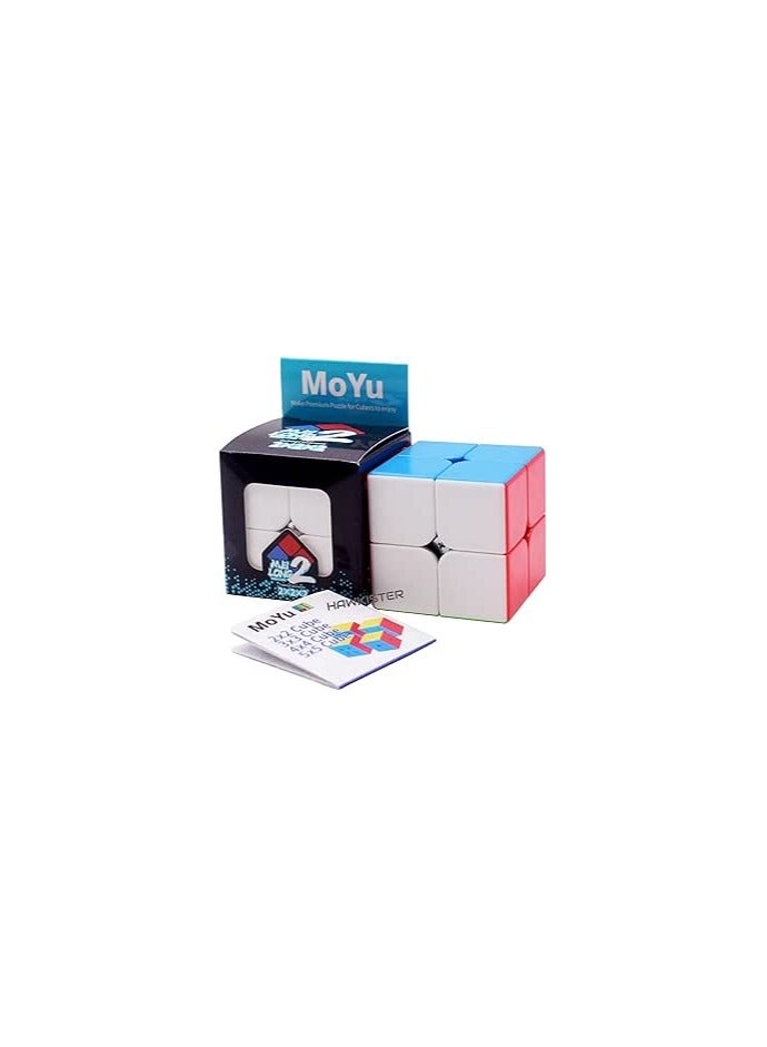 Hawkister MoYu MFJS Meilong 2X2X2 Cube Stickerless High Speed Magic Cube (2X2 MoFang JiaoShi Cubing Classroom), 50mm Size  - Image 1