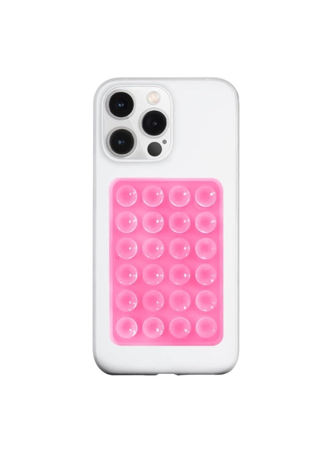Generic 4 Pcs Silicone Suction Cup Phone Case Holder, Smartphone Silicone Adhesive Phone Accessories, Hands-Free Mirror Shower Selfie Phone Holder, (Purple， Rose Red ，Deep Pink ，Light Pink)  - Image 3