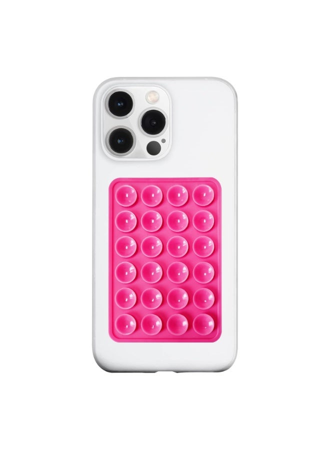 Generic 4 Pcs Silicone Suction Cup Phone Case Holder, Smartphone Silicone Adhesive Phone Accessories, Hands-Free Mirror Shower Selfie Phone Holder, (Purple， Rose Red ，Deep Pink ，Light Pink)  - Image 4