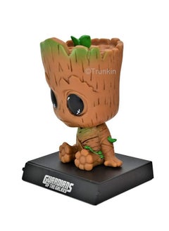Trunkin Trunkin Groot Bobblehead Rubber Action Figure Bobble Head Car Accessory,10 X 10 X 1 cm ,Multicolor  - Image 2