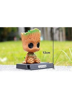 Trunkin Trunkin Groot Bobblehead Rubber Action Figure Bobble Head Car Accessory,10 X 10 X 1 cm ,Multicolor  - Image 4